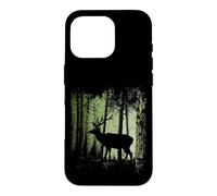 Twilight Forest Wildlife Deer Stag Silhouette Case for iPhone 16 Pro