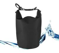Twilight Garage 2L Waterproof Dry Bag Sack Roll Top with Long Adjustable Shoulder Strap for Beach Trips/Boating/Camping/Fishing/Kayaking/Rafting/Swimming/Snowboarding (Black)