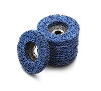 Twilight Garage 6PCS Strip Discs Stripping Wheel, 100mm 4 inch Poly Paint Removal Disc For Angle Grinder Clean and Remove Paint Coating Rust Welds Oxidation (4'' x 5/8'') - Blue