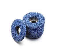Twilight Garage 6PCS Strip Discs Stripping Wheel, 115mm 4.5 inch Poly Paint Removal Disc for Angle Grinder Clean and Remove Paint Coating Rust Welds Oxidation (4-1/2" x 7/8") - Blue
