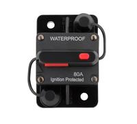 Twilight Garage 80 Amp Car Circuit Breaker with Manual Reset Inline Fuse Holder Inverter 12V-48V DC for Car Marine Trolling Motors Boat ATV Manual Power Protect for Audio System Fuse, Waterproof