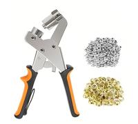 Twilight Garage Eyelet Pliers with 100 Set Eyelets (10 mm) Magnetic Grommet Tool Kit for Leather, Belts, Awnings, Fabrics, Tarpaulins and Tents