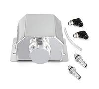 Twilight Garage Universal 1L Alloy Aluminium Engine Oil Catch Can Breather Tank Bottle Radiator Coolant Overflow Tank - Polished