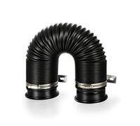 Twilight Garage Universal 3"(76mm) Cold Air Intake Feed Flexible Duct Pipe Induction Kit Filter - Black