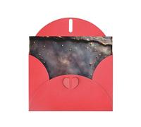 Twilight Gold Greeting Card with Red Envelope Holidays Birthdays Weddings Anniversaries Write Unique Blessings