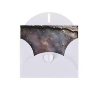 Twilight Gold Greeting Card with White Envelope Holidays Birthdays Weddings Anniversaries Write Unique Blessings