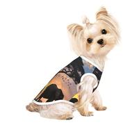 Twilight in The Grassland Cute Dog Clothes,Dog T Shirt for Small Dogs Girl Boy.Pet Pullover Jumper,Cat Clothes,Suitable for Small Pets