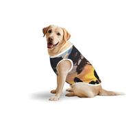 Twilight in The Grassland Dog Pure Cotton Tshirts for Medium & Large Dogs,Breathable Stretchy Tank Top Sleeveless Vest Tee Shirt