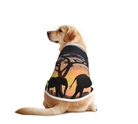 Twilight in The Grassland Pet T-Shirts for Dogs-Dog Clothes for Large and Medium Dogs, Comfortable Dog Shirts, Perfect for Daily Wear
