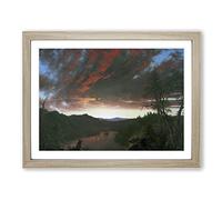 Twilight In The Wilderness By Frederic Edwin Church Classic Painting Framed Print | A2 Oak Framed Wall Art | Ready to Hang | Classic Religious Picture | Living Room Bedroom Lounge Office