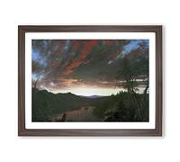 Twilight In The Wilderness By Frederic Edwin Church Classic Painting Framed Print | A2 Walnut Framed Wall Art | Ready to Hang | Classic Religious Picture | Living Room Bedroom Lounge Office