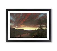Twilight in The Wilderness by Frederic Edwin Church Framed Print | A2 Black Framed Wall Art | Ready to Hang | Modern Religious Picture | Living Room Bedroom Lounge Office