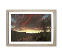 Twilight in The Wilderness by Frederic Edwin Church Framed Print | A2 Oak Framed Wall Art | Ready to Hang | Modern Religious Picture | Living Room Bedroom Lounge Office