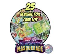 Twilight Masquerade - Pokemon 25 Reverse Foil Card Lot
