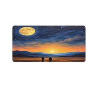 Twilight & Moonlight Gaze Print Desk Mat | Non-Slip Large Mouse Pad 30x60cm Keyboard Gaming Long Mouse Mats for Desk Accessories