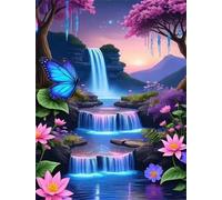 Twilight Mountain Stream 500 Piece Jigsaw Puzzles for Adults, Fun jigsaw puzzles 500 pieces, Challenging Puzzle Perfect for Game Nights, Finished Puzzle Size is 52x38cm