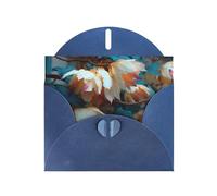 Twilight Petals Greeting Card with Blue Envelope Holidays Birthdays Weddings Anniversaries Write Unique Blessings