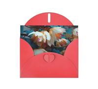 Twilight Petals Greeting Card with Red Envelope Holidays Birthdays Weddings Anniversaries Write Unique Blessings
