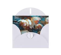 Twilight Petals Greeting Card with White Envelope Holidays Birthdays Weddings Anniversaries Write Unique Blessings