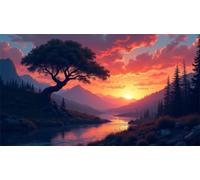 Twilight River 2000 Piece Jigsaw Puzzle for Adults - Challenging Family Board Game for Teens & Adults 14+, Gifts for Men & Women