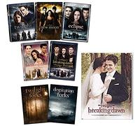 Twilight Saga 5-Movie Ultimate DVD Collection + Extras: Twilight / New Moon / Eclipse / Breaking Dawn: Part 1 / Breaking Dawn: Part 2 + Twilight in Forks, Destination Forks & 30”x40” Fabric Poster
