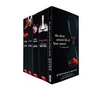 Twilight Saga Black Cover Stephenie Meyer 5 Books Collection set (Breaking Dawn, Short Second Life Of Bree Tanner, Eclipse, New Moon, Twilight)