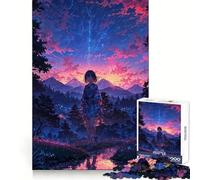 Twilight Serenity A Stroll 1000 Piece Jigsaws for Teenagers Logic Practice Easy Enjoyment Clean Edges Meaningful Gift (38x26cm)