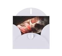 Twilight Skull Greeting Card with White Envelope Holidays Birthdays Weddings Anniversaries Write Unique Blessings