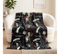 Twilight The Saga Throw Blanket, Super Soft Cozy Plush Bedding, 60" x 46", Team Jacob Team Edward (Officially Licensed Product) by Franco Collectibles