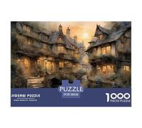 Twilight Water Lane Jigsaw Puzzles for Adults Interesting Puzzles 1000 Pieces Educational Games Home Decoration Gifts 38x26cm/1000pcs