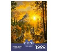 Twilight Wolf King 1000 Piece Jigsaw Puzzles for Adults Impossible Birthday Gifts for Women And Man Art Colorful DIY Craft 38x26cm/1000pcs