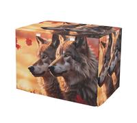 Twilight Wolfs Pet Crate Cover with Roll-up Sides Durable Crate Cover Large