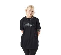 Twilight Women's Adult Short Sleeved T-Shirt (Black) in Black | Size: Small Twilight Black S