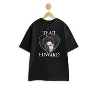 Twilight Womens Black Team Edward Short Sleeved T-Shirt - Large