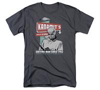 Twilight Zone Kanamits Diner Unisex T Shirt, Charcoal, Large