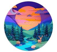 Twilight1000 Piece Jigsaw Puzzles LandscapeCreative Jigsaw Puzzles Adults And Kids Difficult Jigsaw Puzzles1000pcs (67.5x67.5cm)
