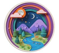 Twilight1000 Pieces Round Jigsaw Puzzles LandscapeCreative Jigsaw Puzzles Adults And Kids Difficult Challenging1000pcs (67.5x67.5cm)