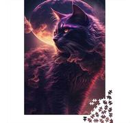 TwilightBlackCat Adult Jigsaws 1000Pc Recycled Paper BloodMoonPuzzle for Adults And Age 12 Years Up Jigsaw Puzzle Impossible Family Game Great Gift Idea 52x38cm/1000pcs