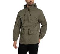 Twill Badged Parka Jacket Army XL