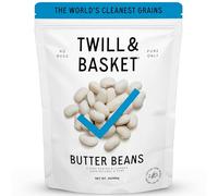 Twill & Basket Butter Beans 2 lb - Gluten-Free, Non-GMO, High in Protein & Fibre, Kosher Food, Naturally Nutritious - Easy to Cook, Rich Flavour