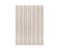 Twill Bedspread Double Off White/ Black