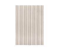 Twill Bedspread Single Off White/ Black