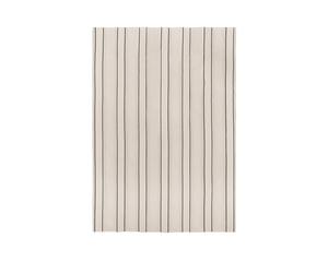 Twill Bedspread Single Off White/ Black