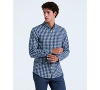 Twill Check Shirt In Copen Blue