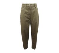 Twill High Trouser - female - Calvin Klein - Straight Trousers - Green - M - Trousers M