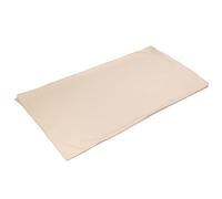 Twill ticking 40 x 80 cm, with zip, 100% cotton raw white - undyed and unbleached - ideal for self-filling of pillows e.g. with spelt husk, millet or buckwheat husk - 80 x 40 cm