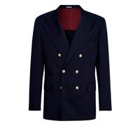 Twill Unconstructed Blazer - male - Brunello Cucinelli - Blazers - Blue - 2XL - Jackets 2XL