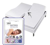 Twillie Set of 1 Double Mattress Protector 2 x 90 x 200 cm Waterproof and Breathable - for Articulated Bed - Oeko-Tex® - Aegis® - Hypoallergenic - Anti Dust Mite - 100% Polycotton