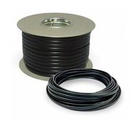 Twin 2 Core Cable 12v 24v Flat Thin Wall Automotive Auto Wire Black & Red (11 Amp - 0.5mm x 100 Metre Reel)