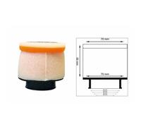 Twin Air 158722 Air Filter Clear 63mm